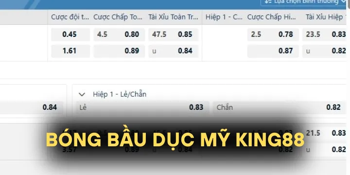 Bóng bầu dục Mỹ King88 - Môn thể thao đỉnh cao tại nhà cái 