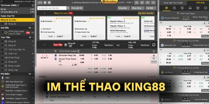 IM thể thao King88 - Sảnh cá cược chuẩn quốc tế cực hot