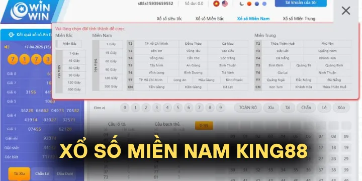 Xổ số miền nam King88 - Cơ hội trúng lớn, giải thưởng hấp dẫn mỗi ngày